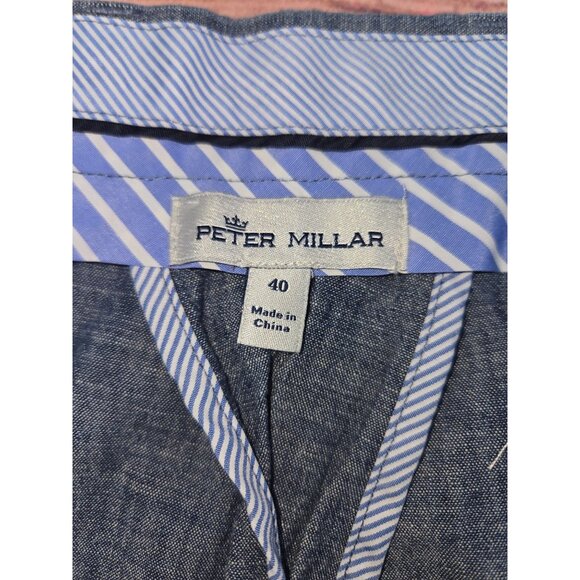 Peter Millar Blue Casual Mens Shorts 40 - Picture 3 of 6